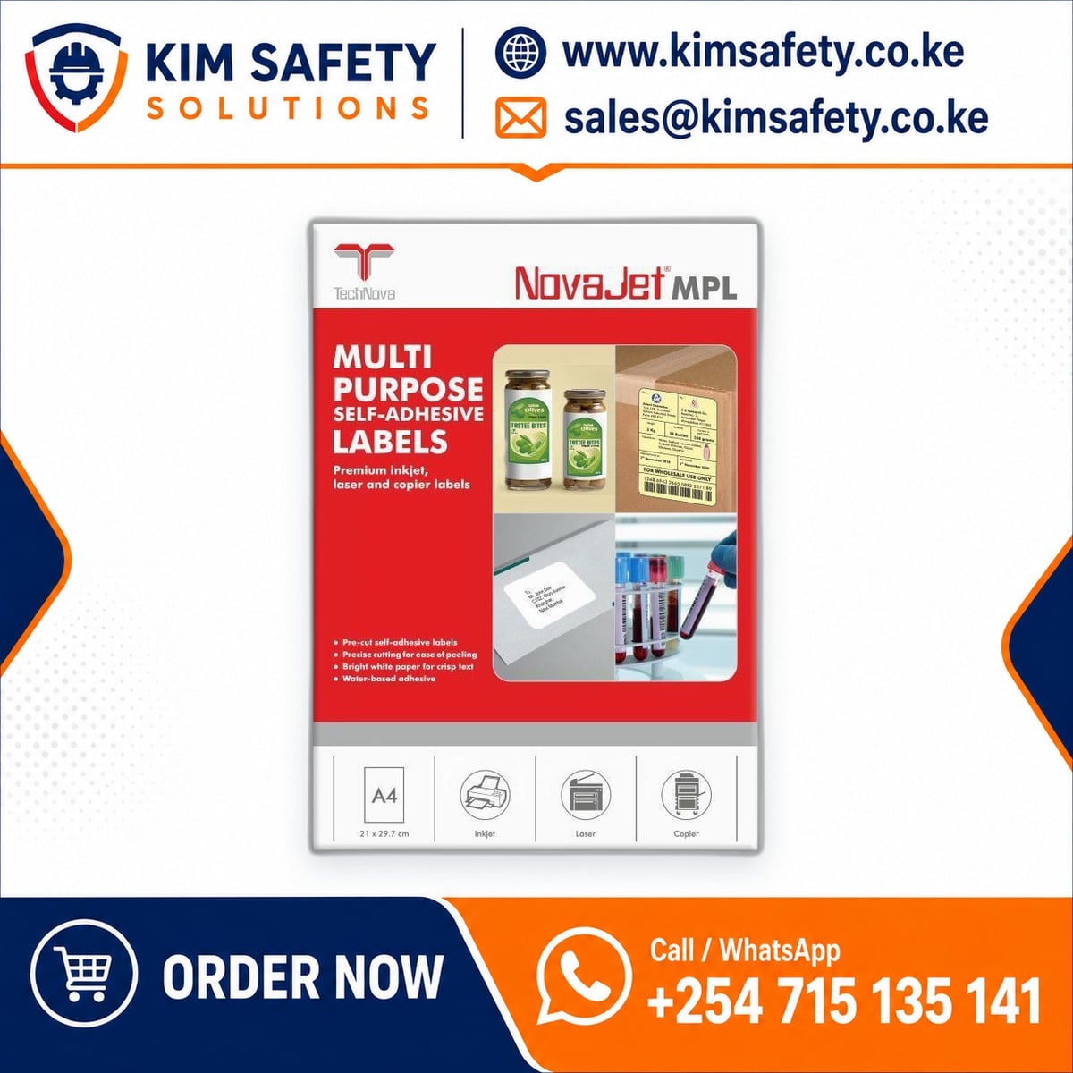 A4 Label Papers — KimSafety