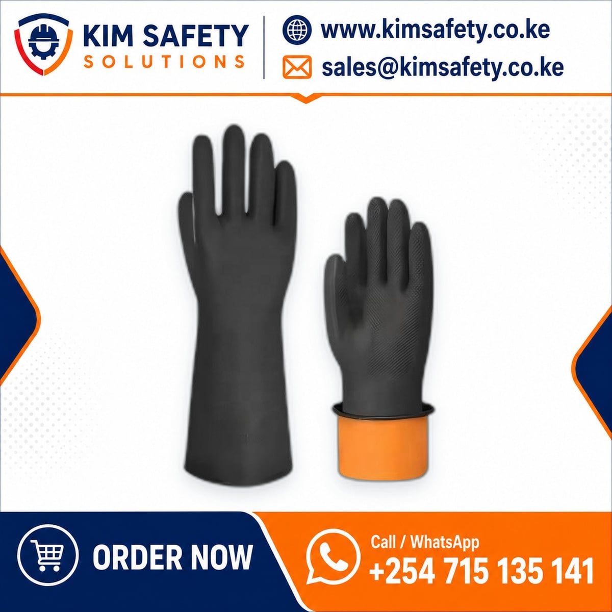 Black Multi-Use Gloves — KimSafety