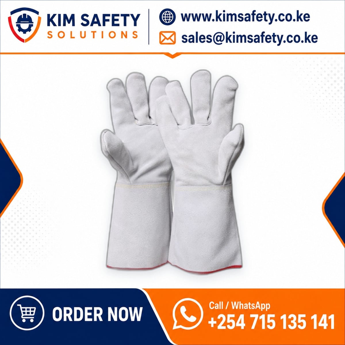 Cowhide TIG Leather Gloves 14″ — KimSafety