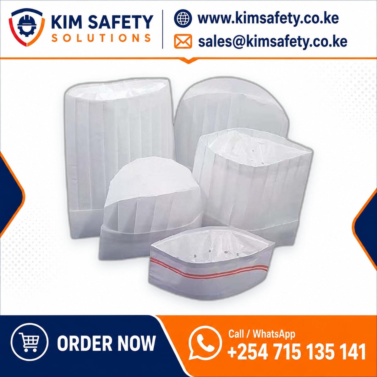 Disposable Chef Caps — KimSafety