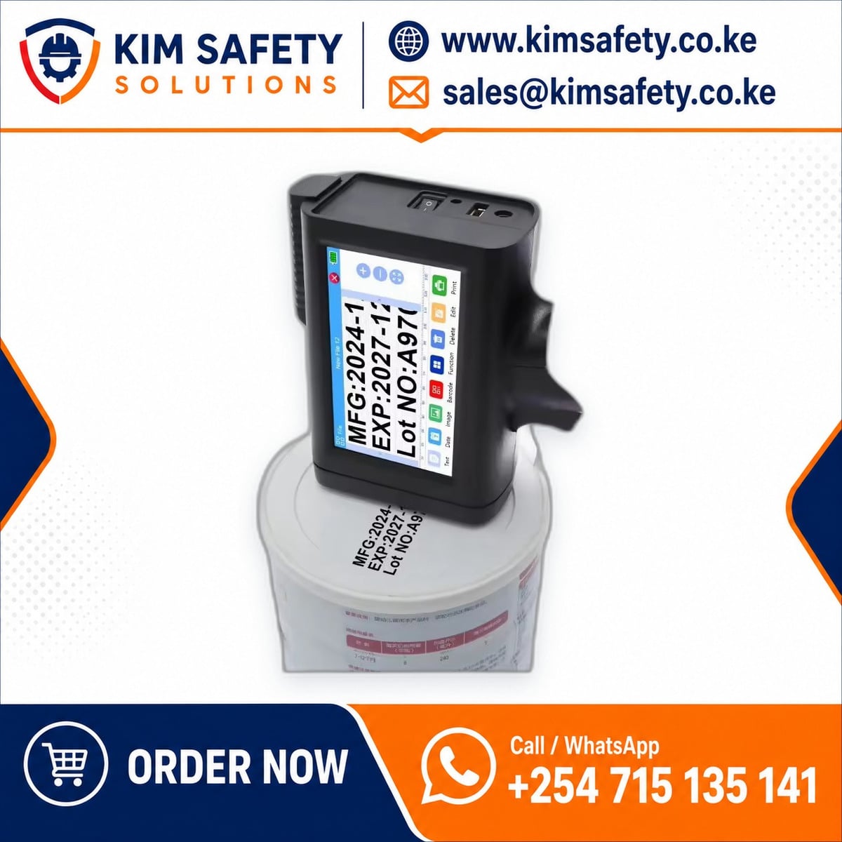 Handheld Inkjet Coding Printer — KimSafety