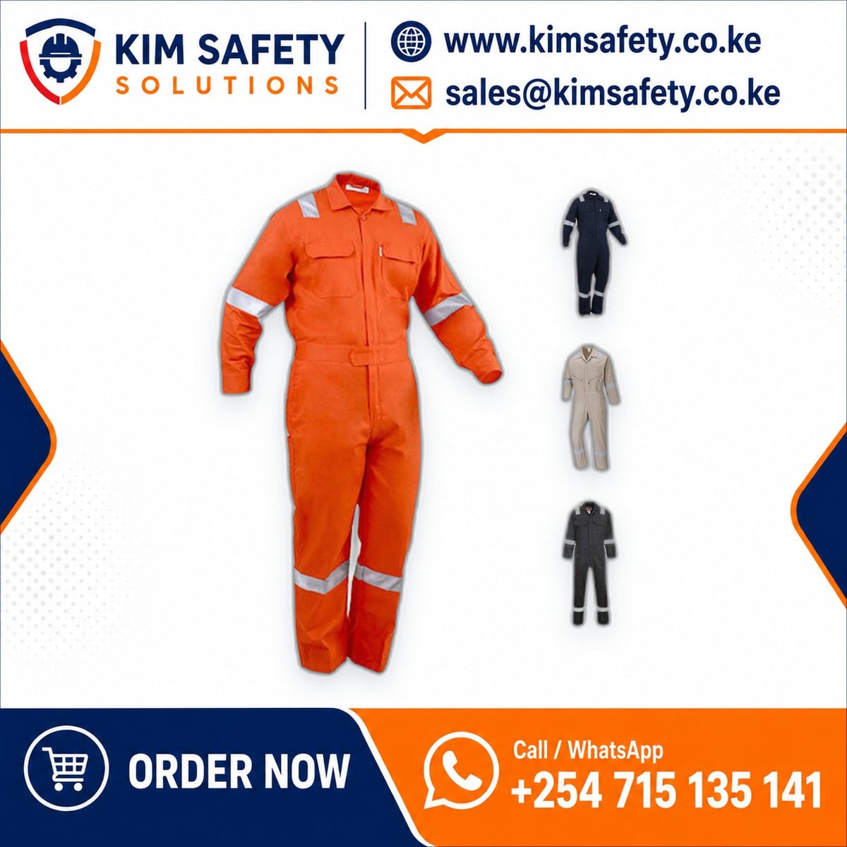 Heavy-Duty Twill Overalls — KimSafety