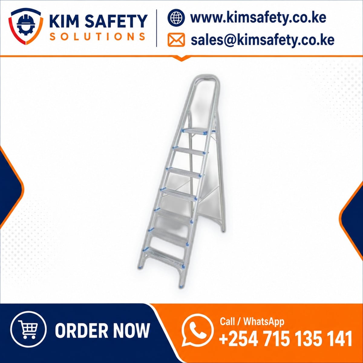 Folding Aluminium Ladder — KimSafety
