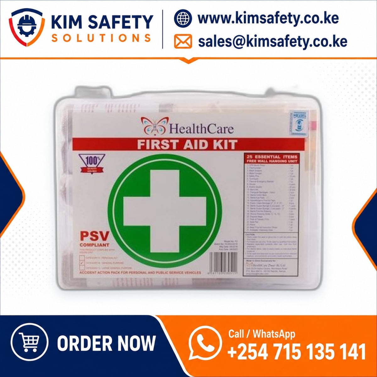 RescuePro 25-Piece First Aid Kit — KimSafety