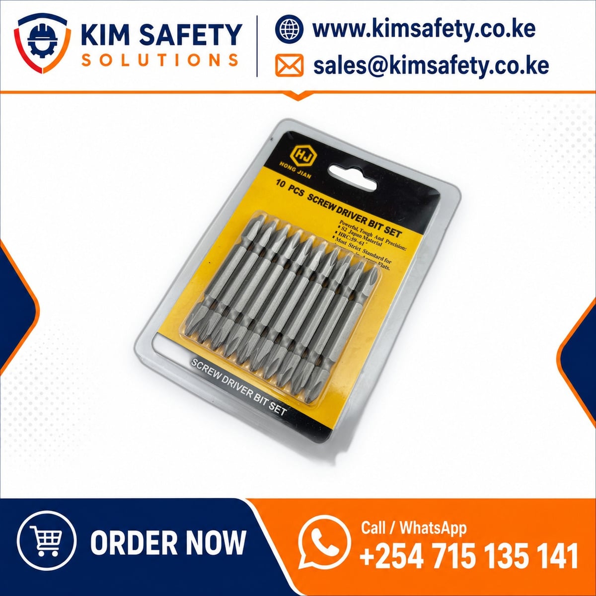 PH2 Magnetic Drill Bits 65mm — KimSafety