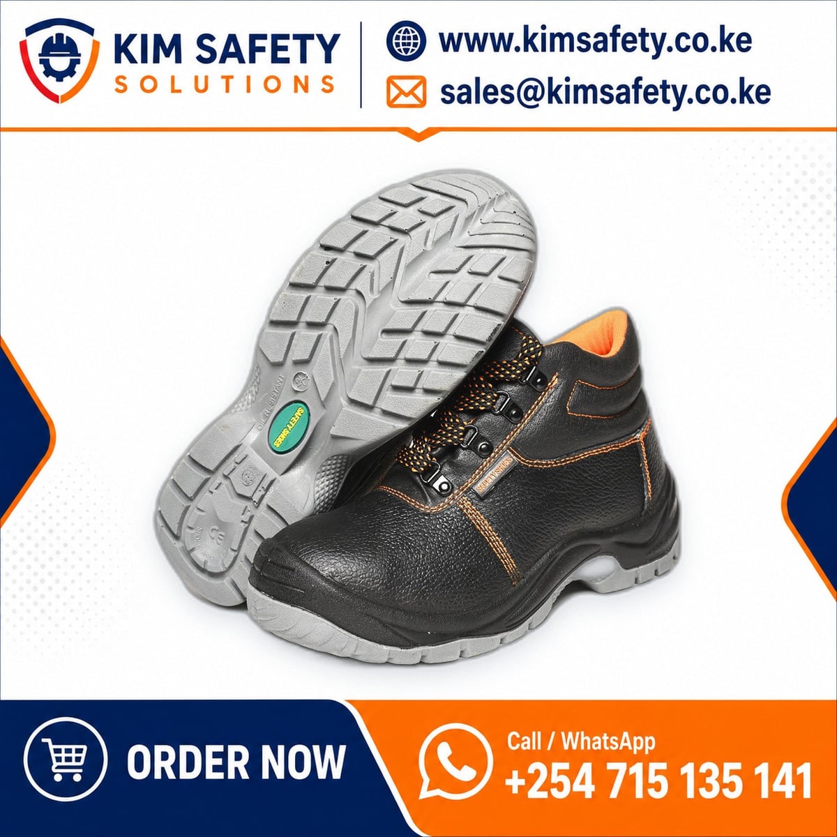 Steel-Toe Safety Shoes — KimSafety