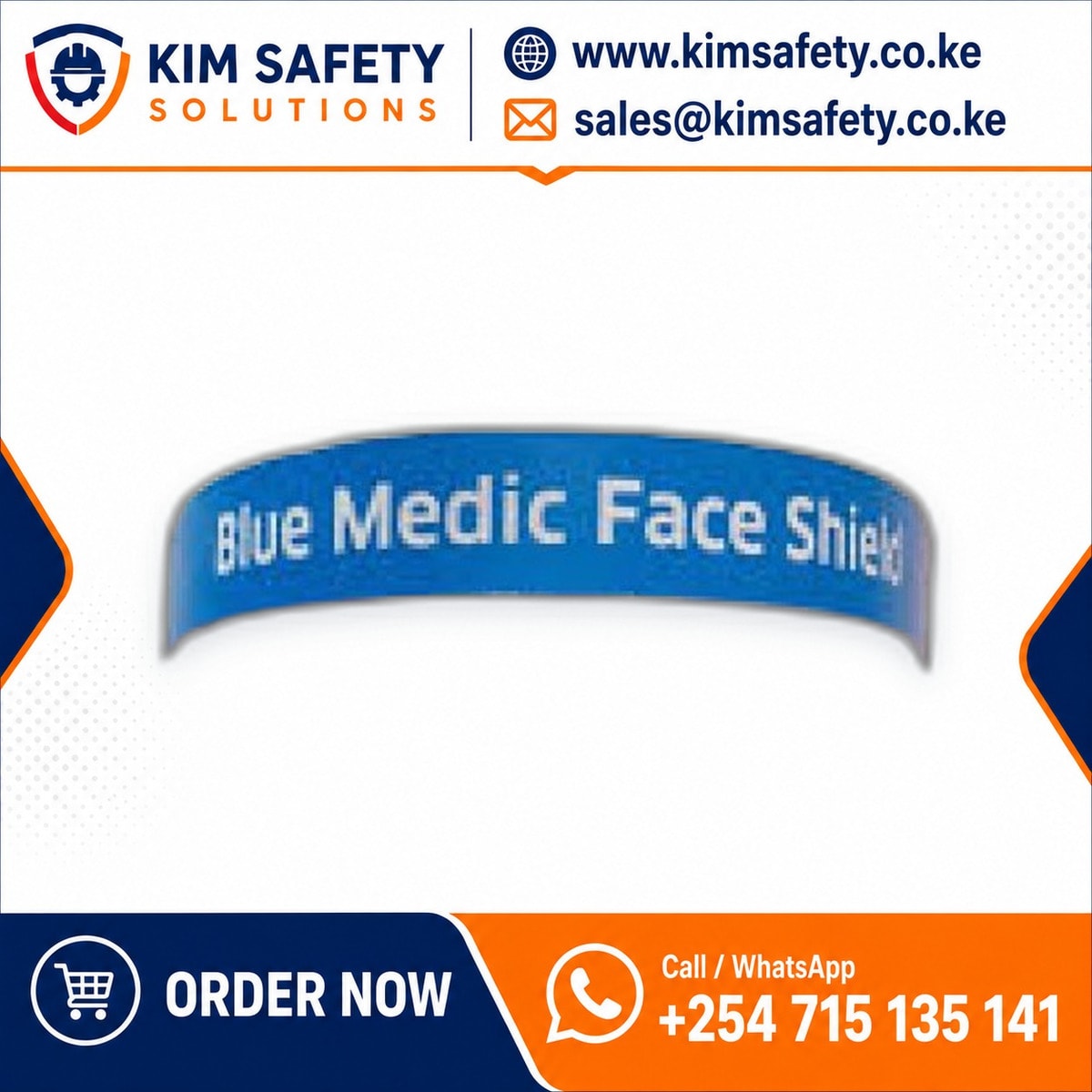 Medic Face Shield (Blue) — KimSafety