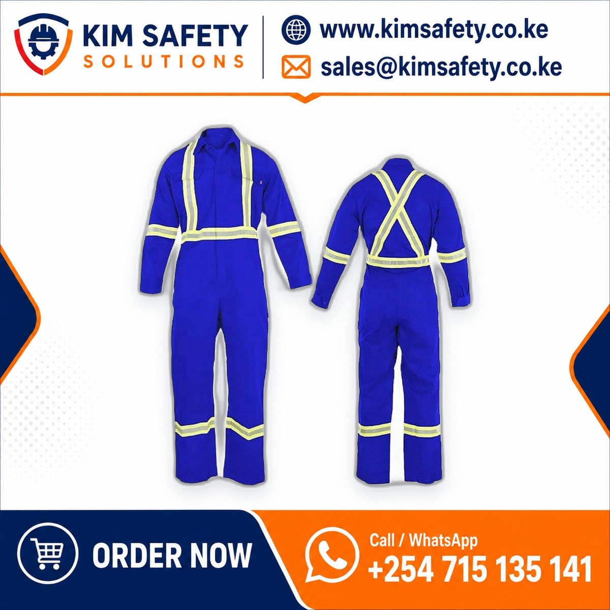 Heavy-Duty Twill Overalls — KimSafety