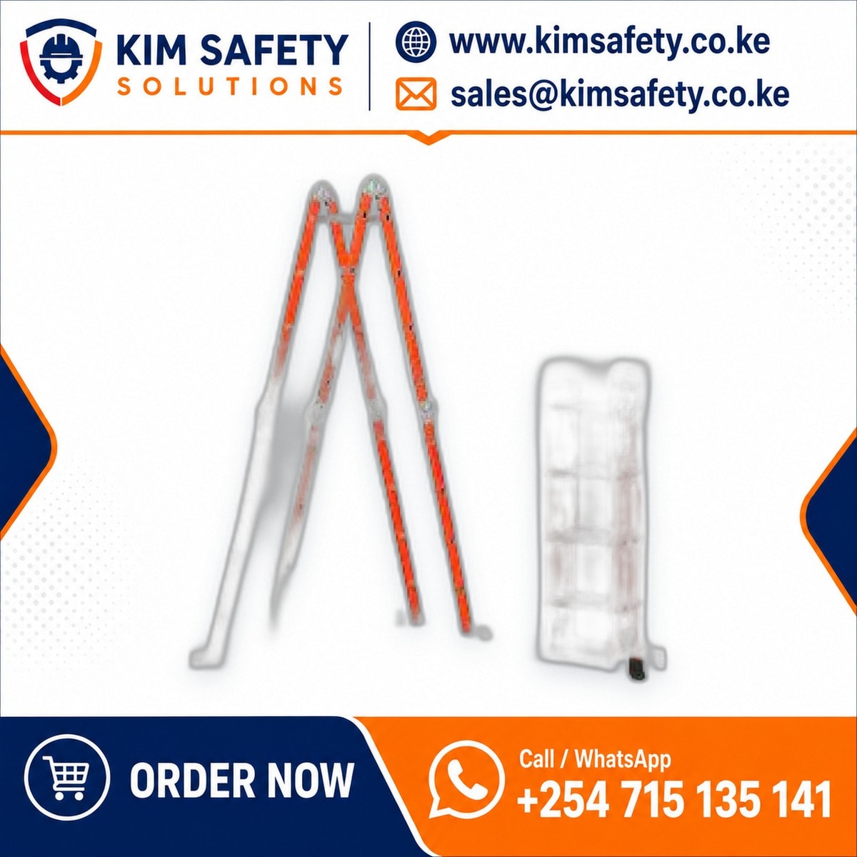 Iron Multifolding Extension Ladder — KimSafety