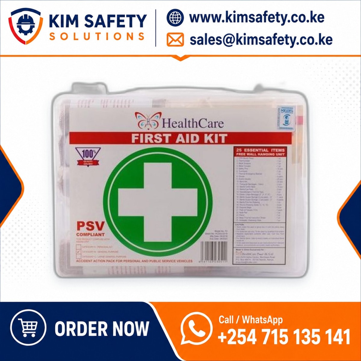 RescuePro 25-Piece First Aid Kit — KimSafety