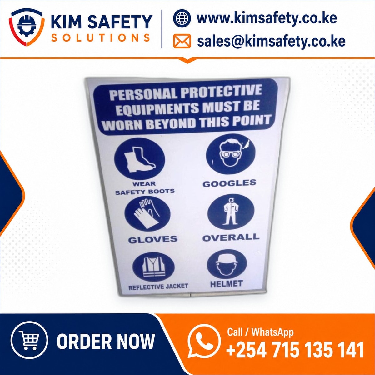 PPE Required Signage — KimSafety