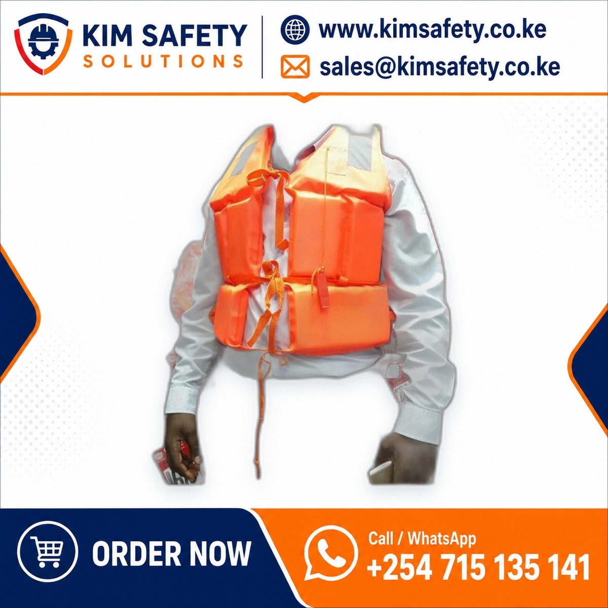 AquaGuard 150N Life Jacket — KimSafety