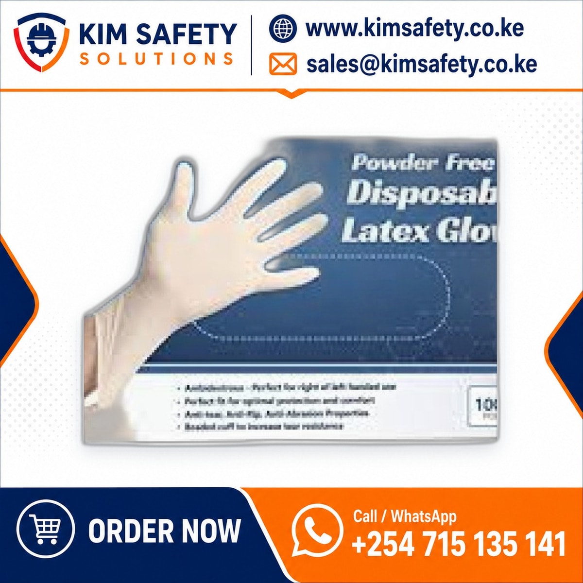 Nitrilution Exam Gloves — Nitrile Powder-Free — KimSafety
