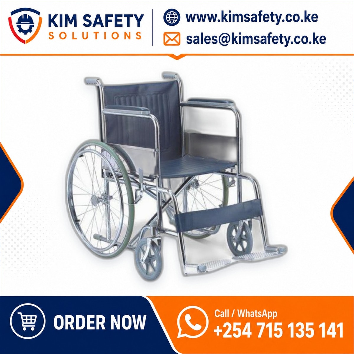 Standard Foldable Wheelchair — KimSafety