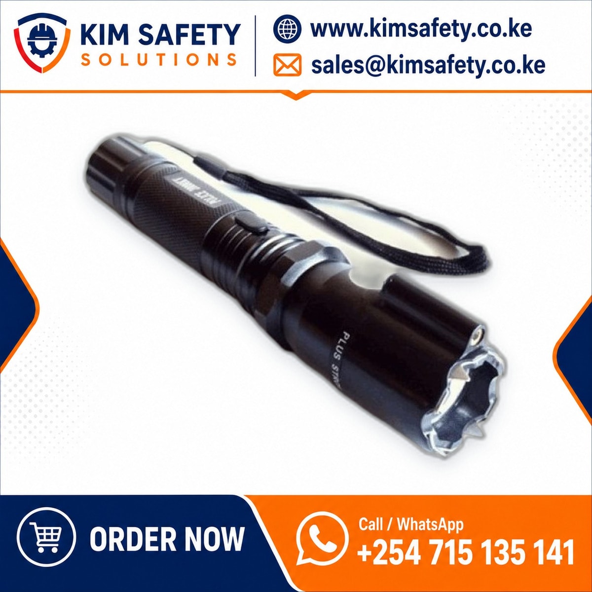 Stun Gun Self-Defense Flashlight Torch 288 — KimSafety