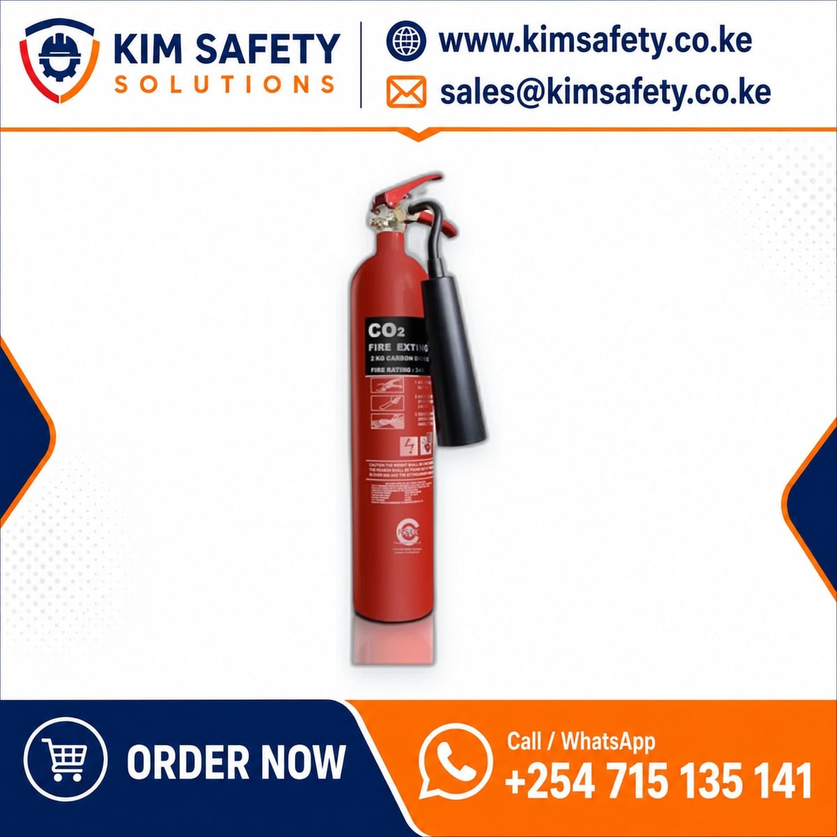 CO2 Fire Extinguisher 2kg — KimSafety