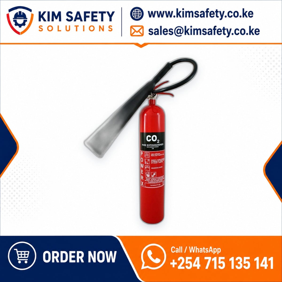 CO2 Fire Extinguisher 5kg — KimSafety