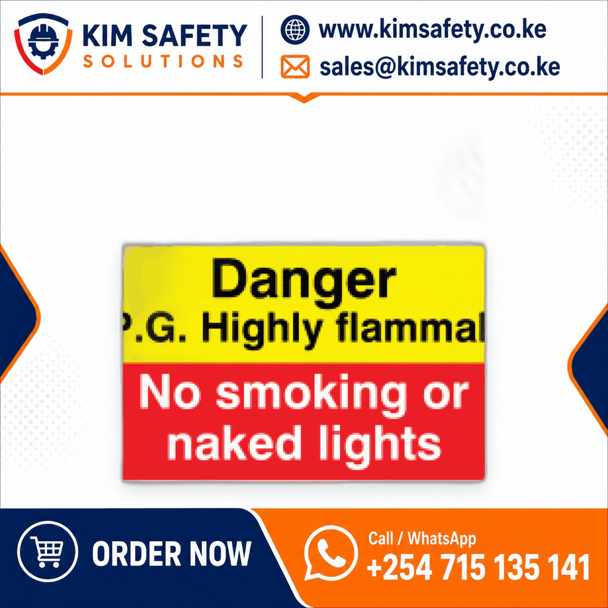 LPG Safety Signage — KimSafety