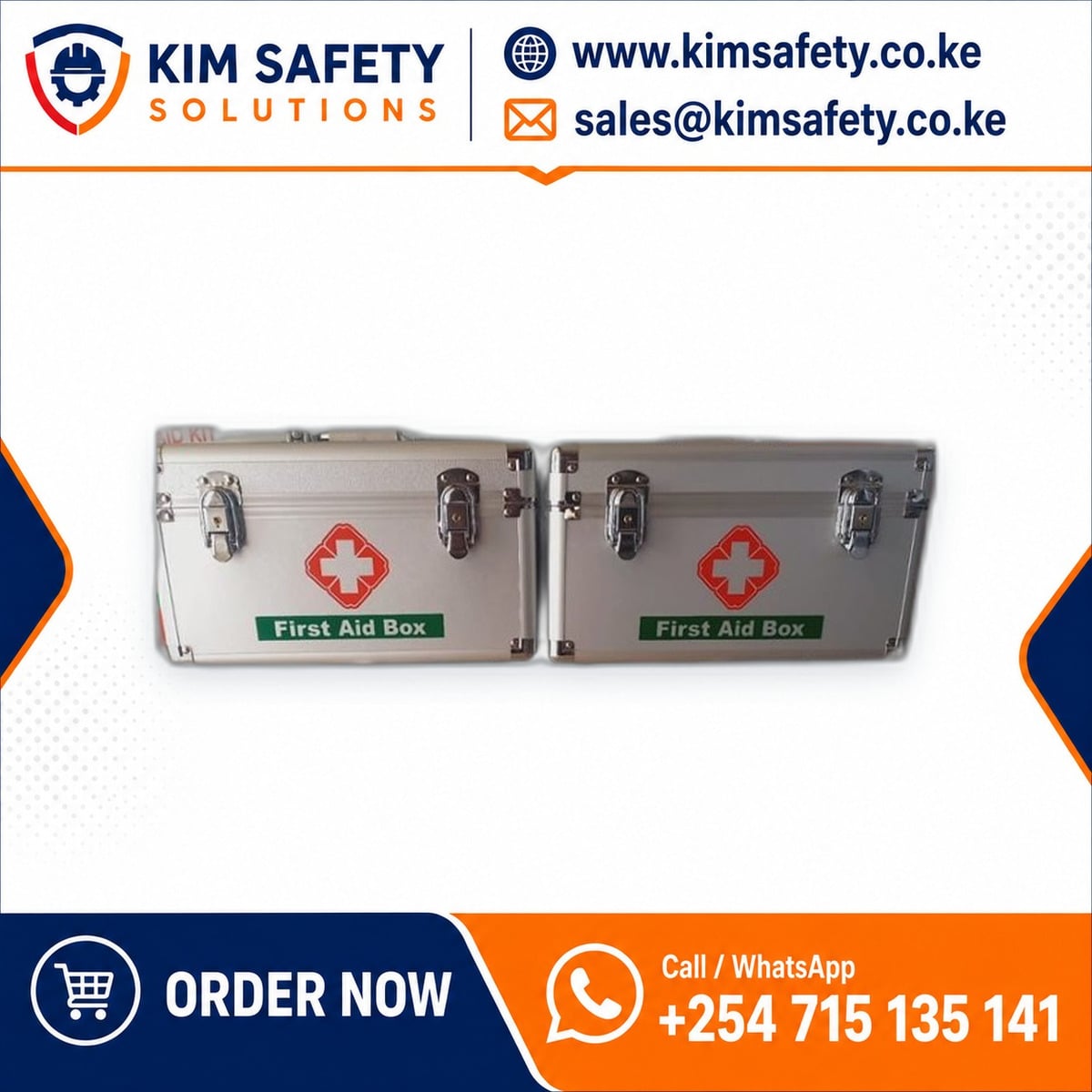 First Aid Kit (Medium, Grey) — KimSafety