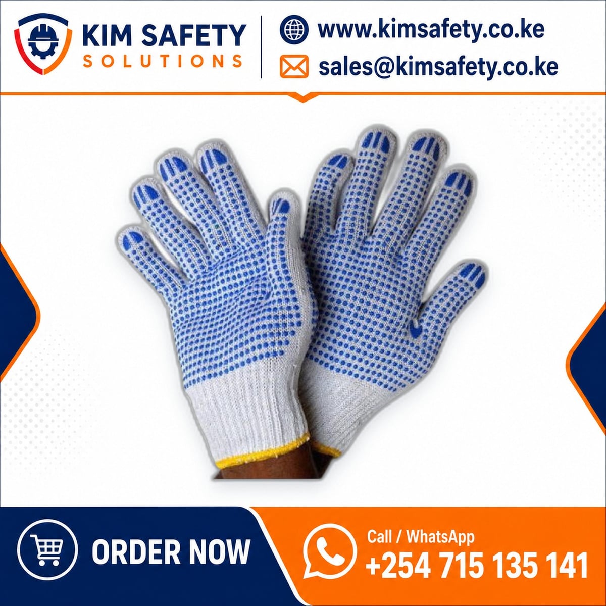 PVC Dotted Cotton Gloves — KimSafety